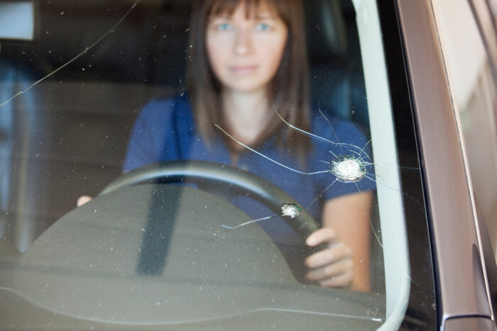 cracked windshield in Langley